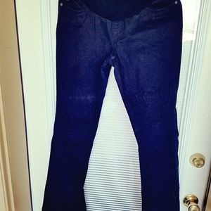 black khaki maternity pants